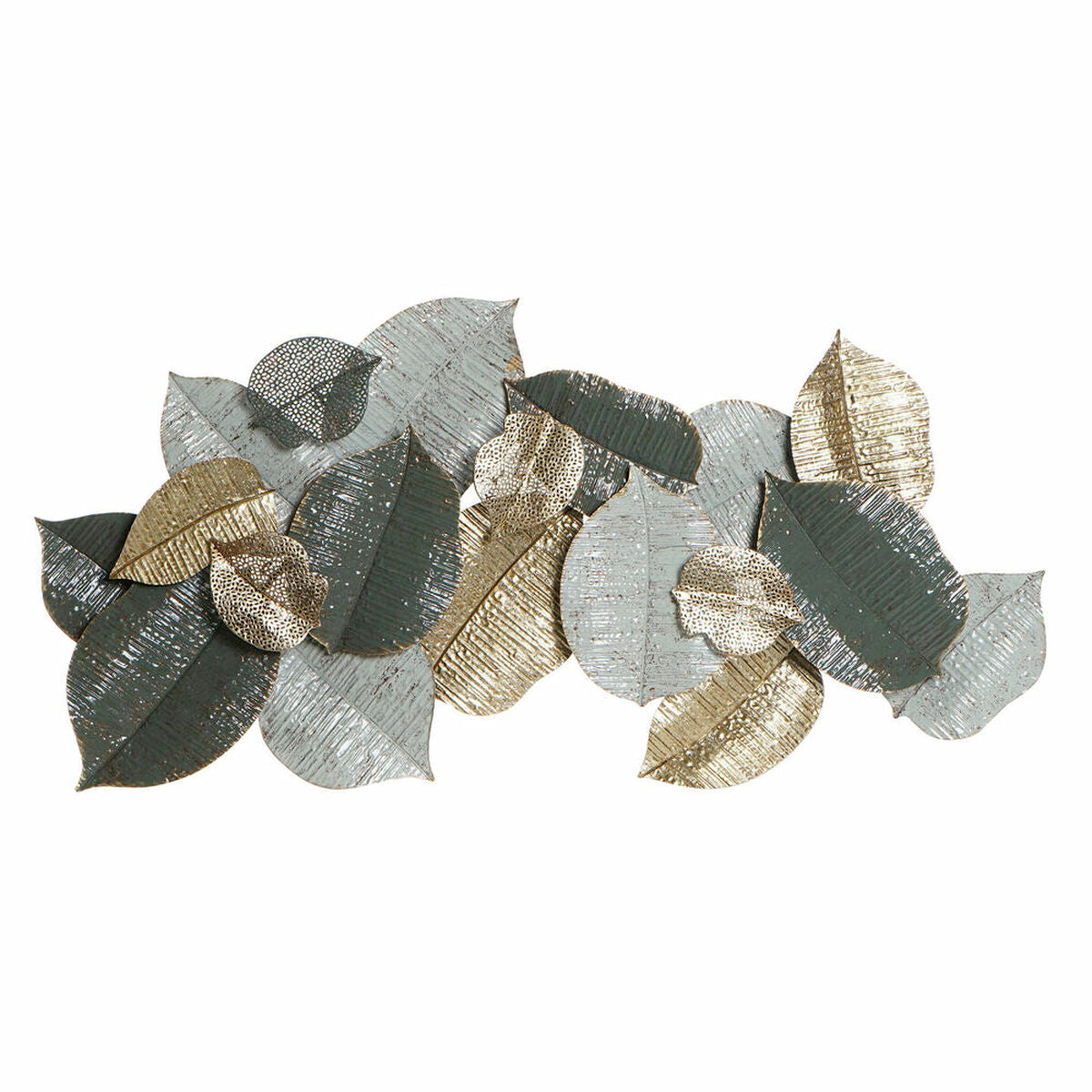 Seinäkoriste DKD Home Decor Vihreä Kasvien lehtiä Shabby Chic 120,7 x 9 x 58,4 cm
