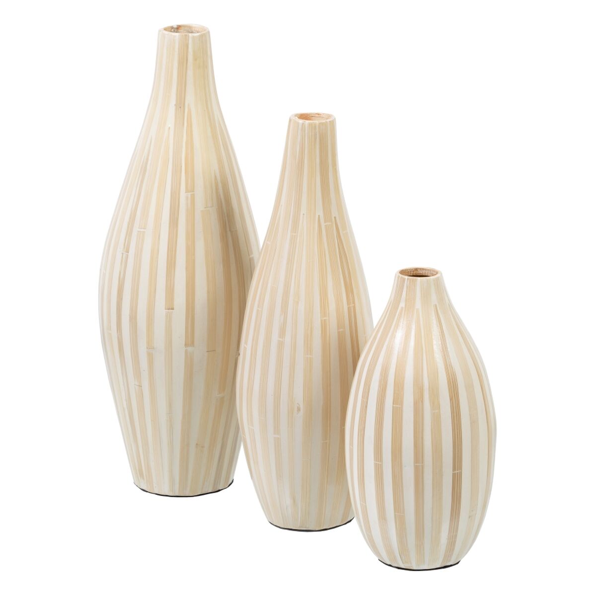 Maljakko Beige Bambu 15 x 15 x 30 cm