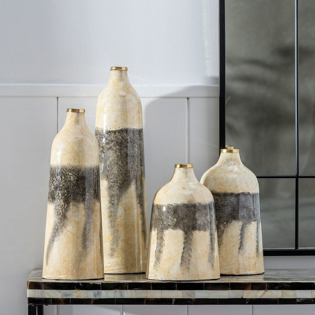 Maljakko Kristalli Harmaa Kerma 17 x 17 x 25 cm