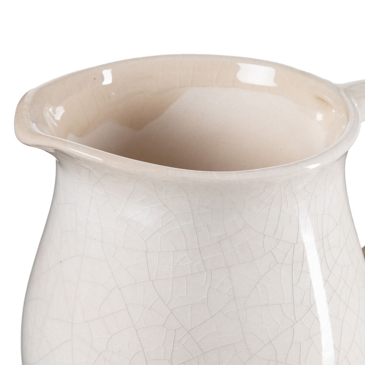 Maljakko 20 x 15 x 17,5 cm Keraminen Beige