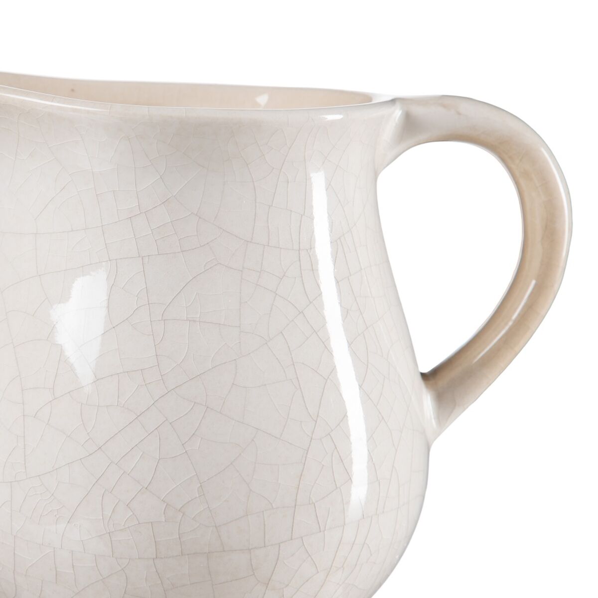 Maljakko 20 x 15 x 17,5 cm Keraminen Beige