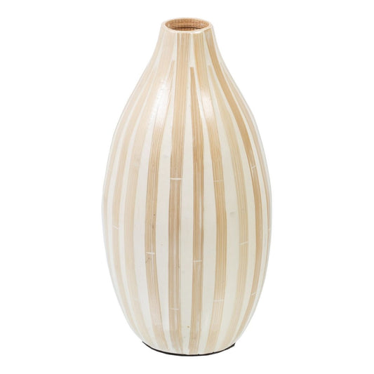 Maljakko Beige Bambu 15 x 15 x 30 cm