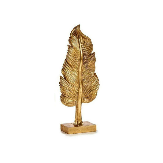 Koristehahmo Sulka 8 x 43,5 x 12 cm Kullattu Hartsi