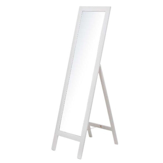 Vapaasti seisova peili Puu Valkoinen Lasi 40 x 145 x 40 cm